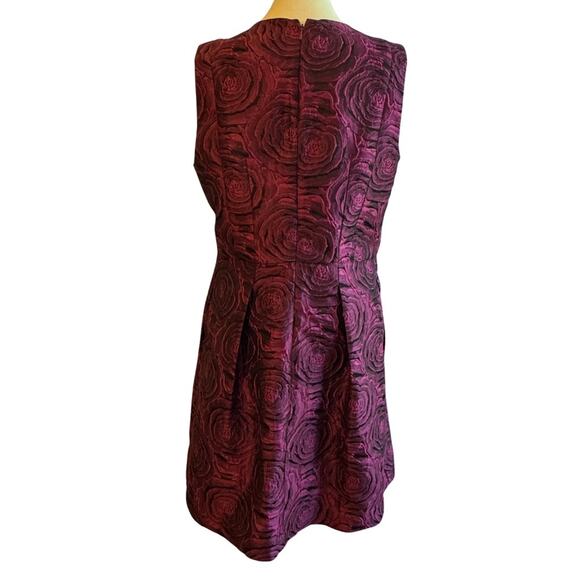 Luxe by Carmen Marc Valvo Magenta & Black Party Dress - Size 14 - Picture 2 of 7